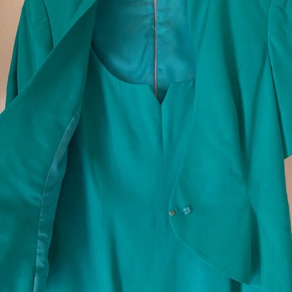 VINTAGE Alvin Bell dress with attached jacket - Picture 3 of 4